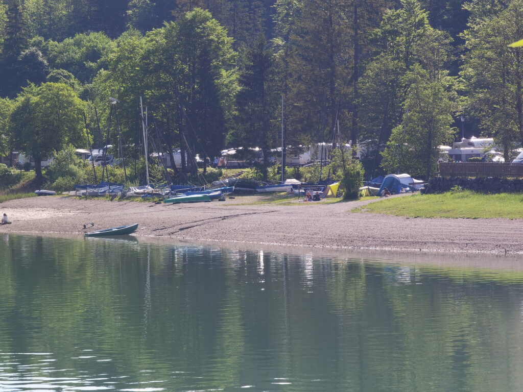 Walchensee Camping - hier gibt es einen Walchensee Stellplatz direkt am Wasser